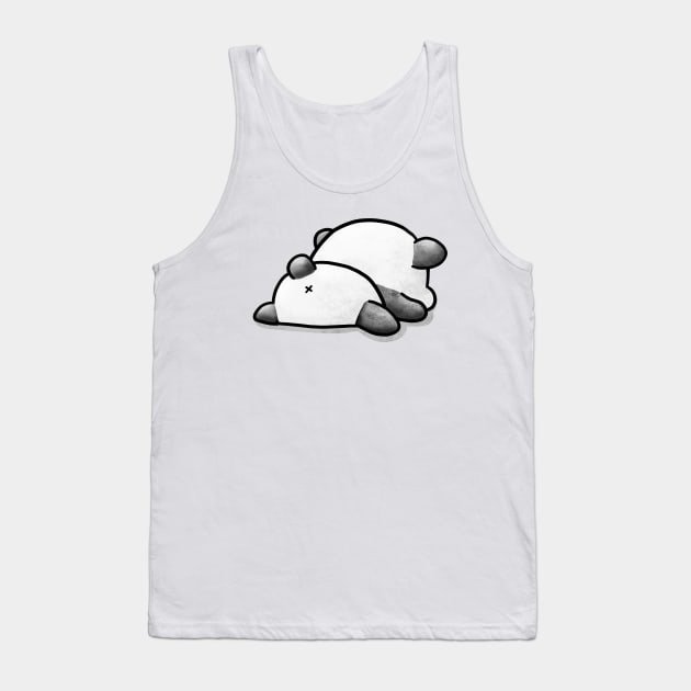 Cute Panda Tank Top by TinusCartoons